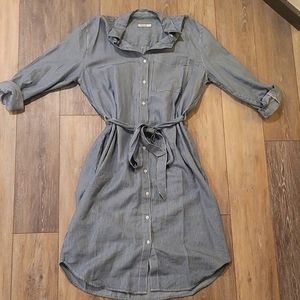 Bohme Midi Striped Shirt Dress